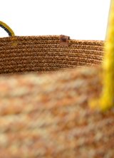 Handmade Jute Team Basket | Decorative and Multi-Purpose Storage Basket in Fan Colors
