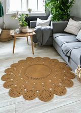 Fituristik Jüt Desenli Boho Kilim