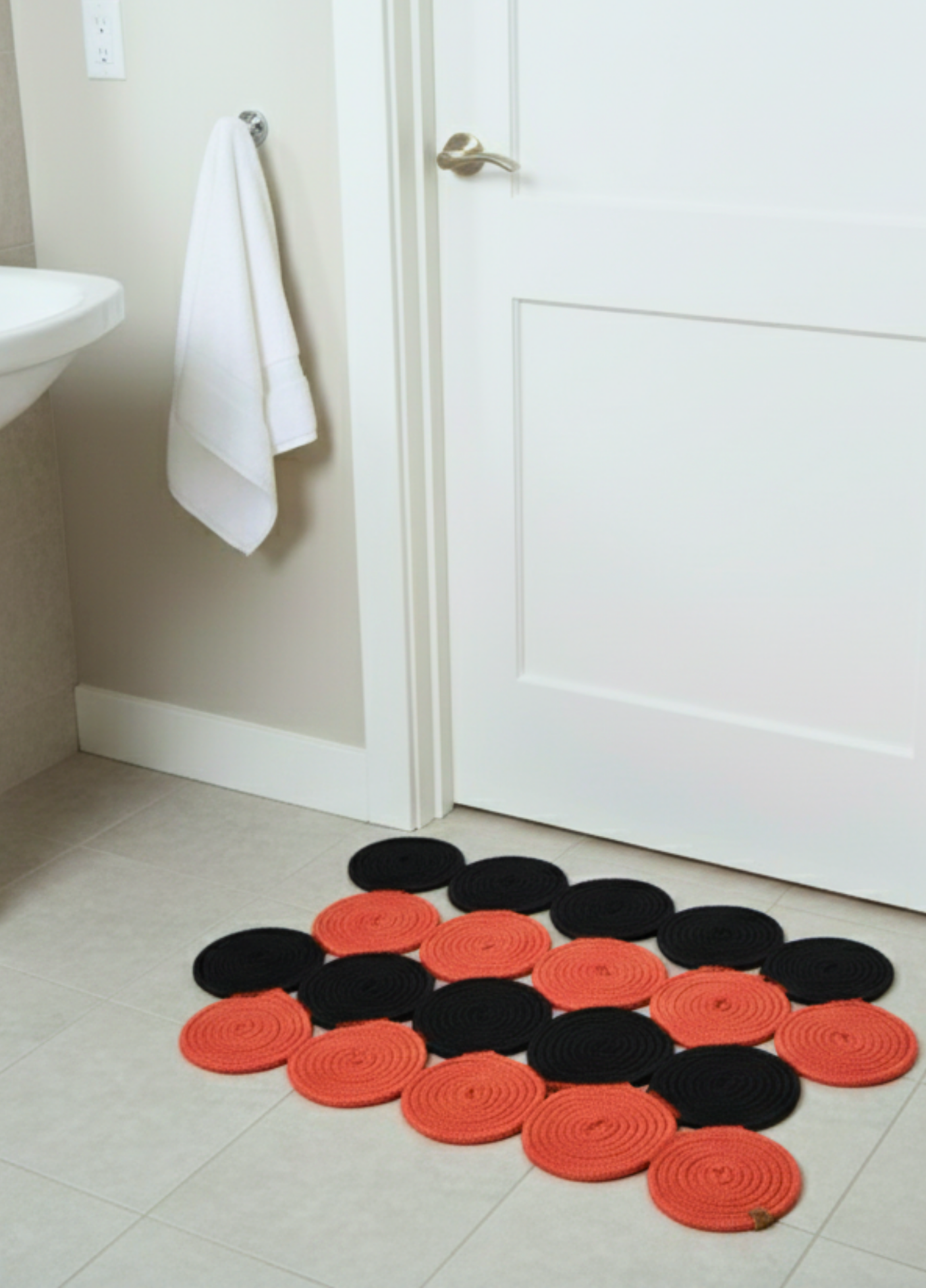 EcoWeave Jute Doormat Natural Boho Style Entrance Rug Bathroom Mat