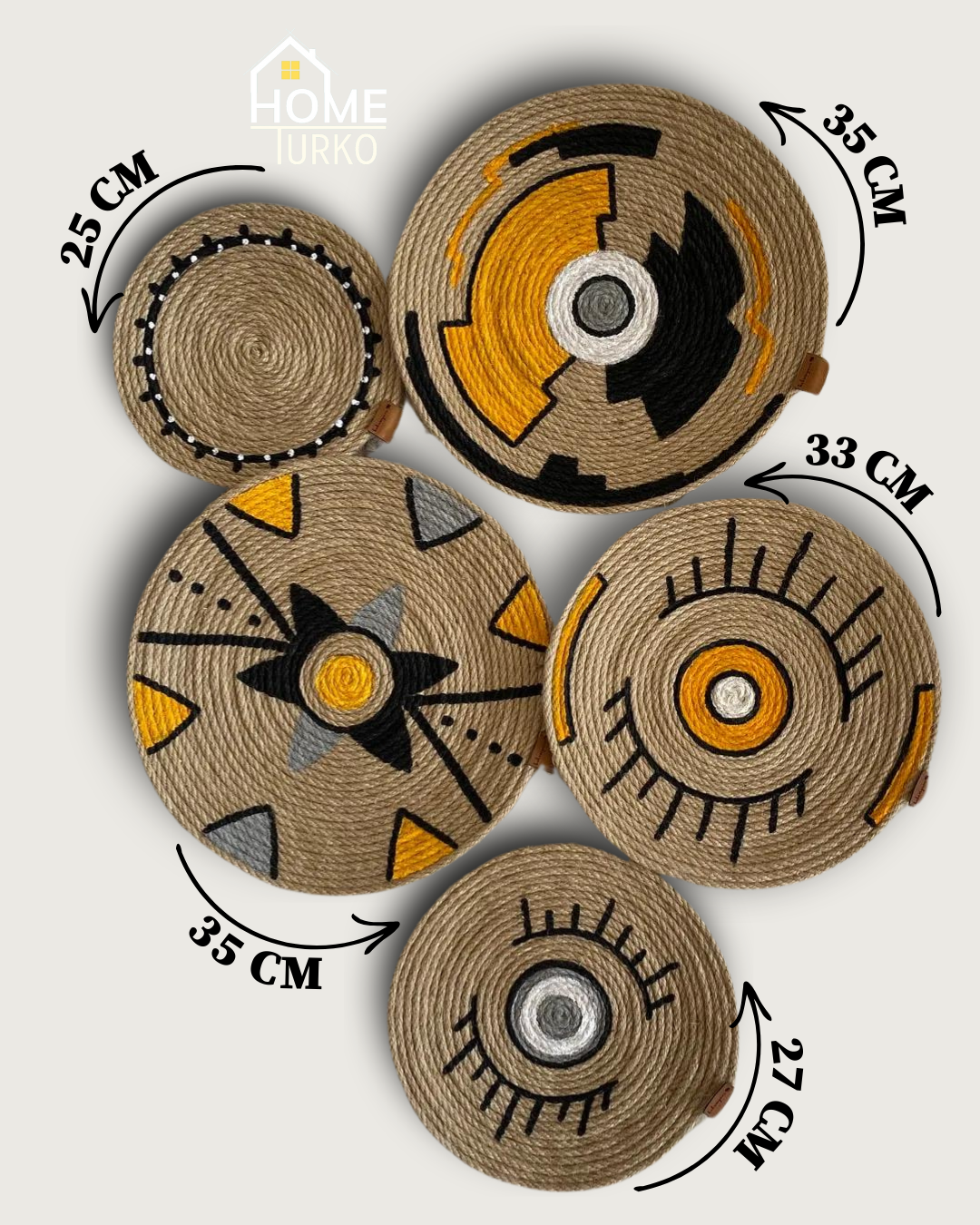 Five Bohemian Wall Hangings