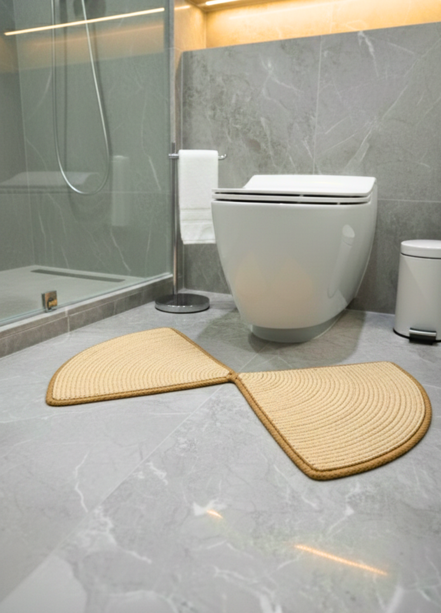 NatureLuxe Jute Toilet Seat Mat