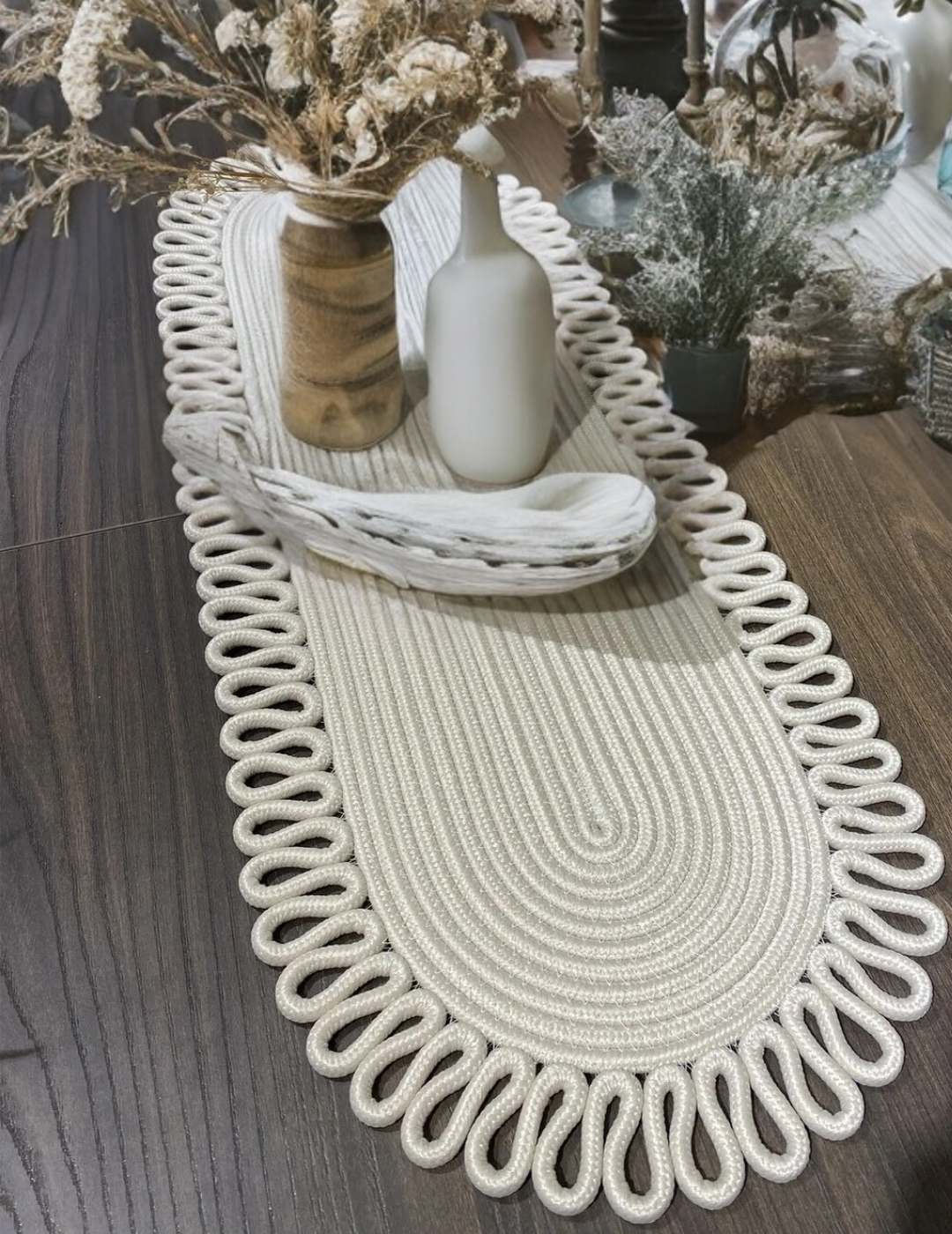 Bohem Dekoratif Runner / Masa Örtüsü