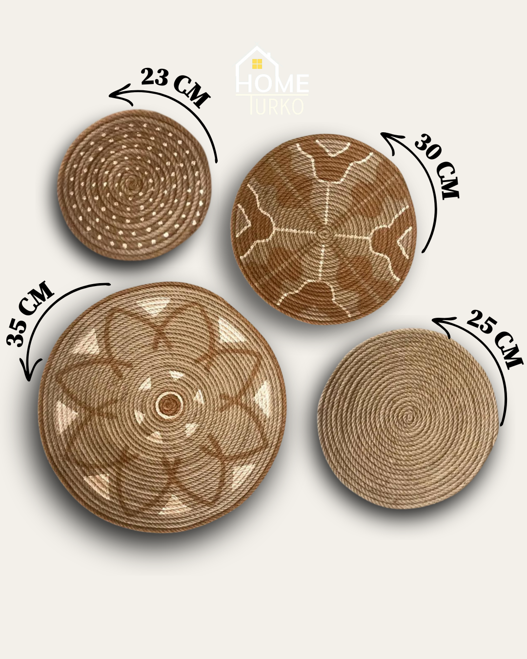 Four Bohemian Wall Decorations