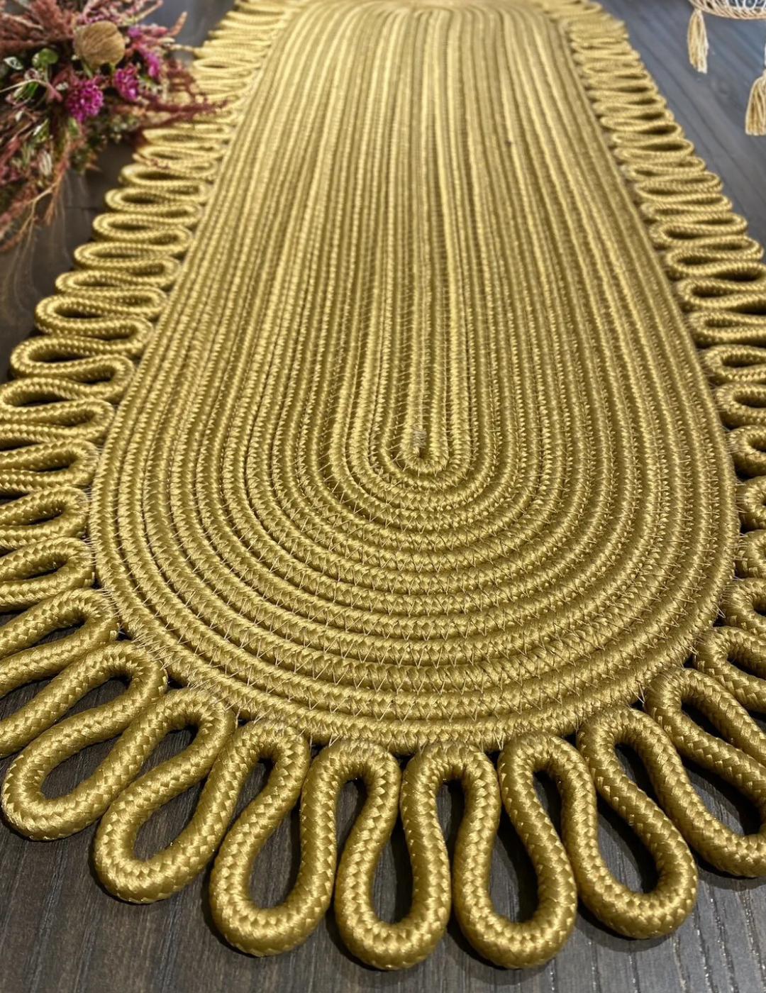 Bohem Dekoratif Runner / Masa Örtüsü