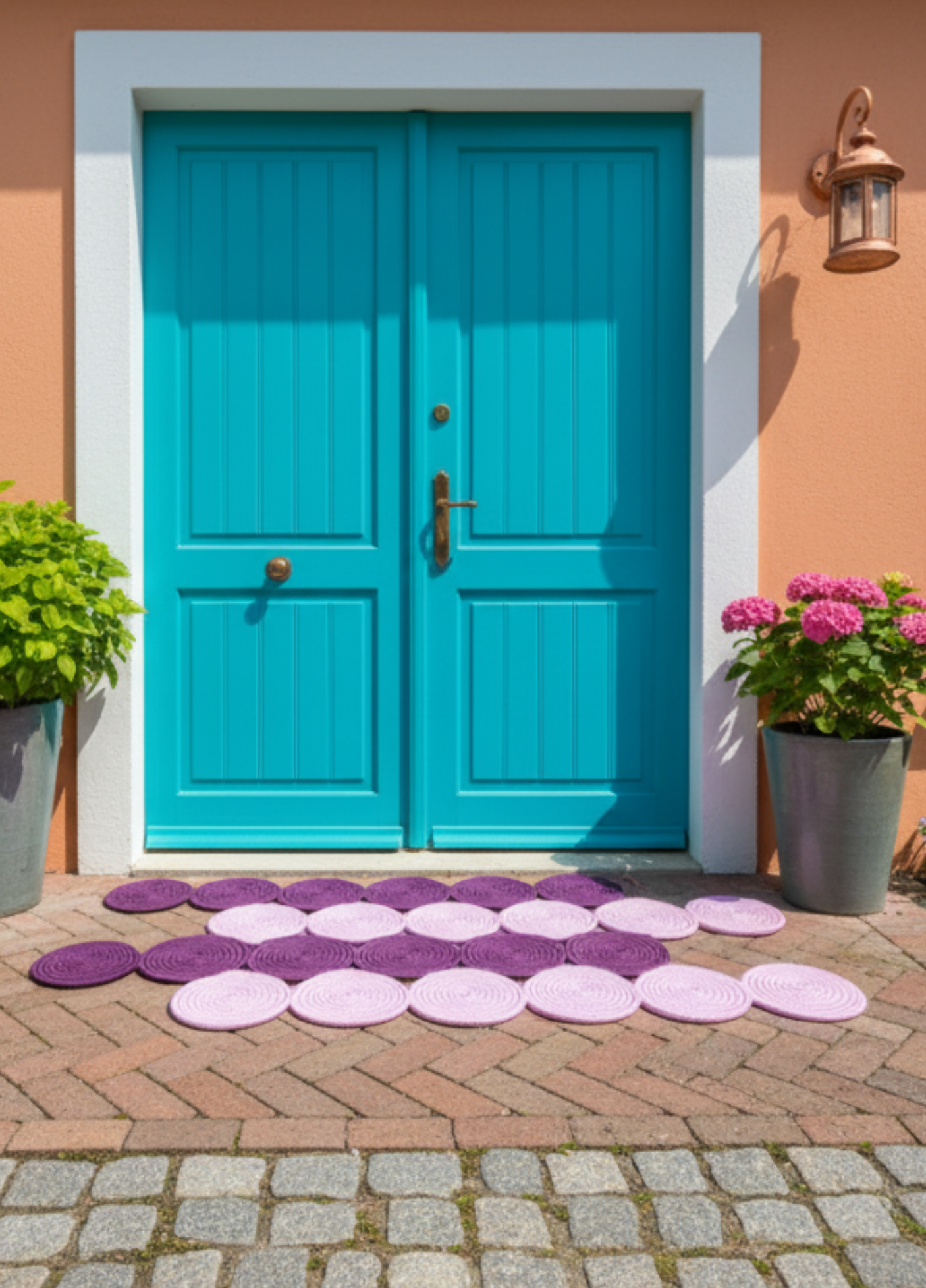 EcoWeave Jute Doormat Natural Boho Style Entrance Rug Bathroom Mat