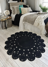 Fituristik Jüt Desenli Boho Kilim