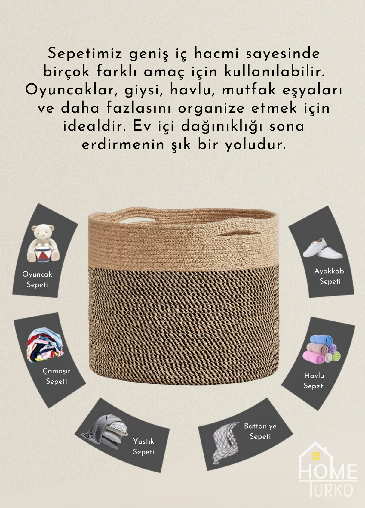 Bohem Saksı / Sepet Düzenleyici