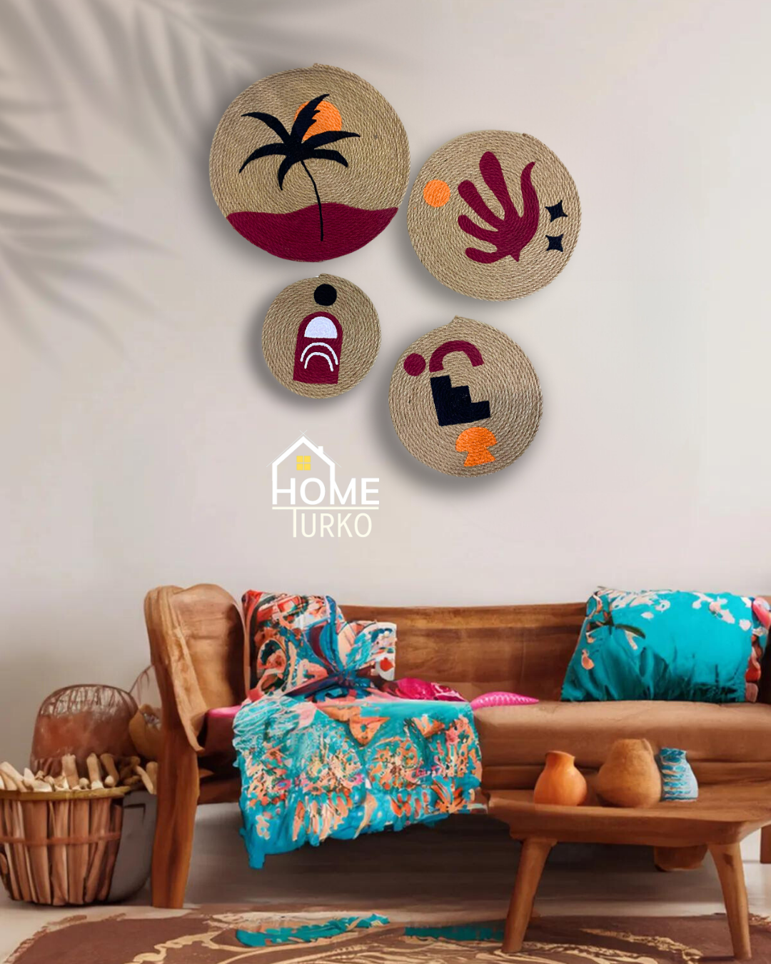 Four Bohemian Wall Decorations
