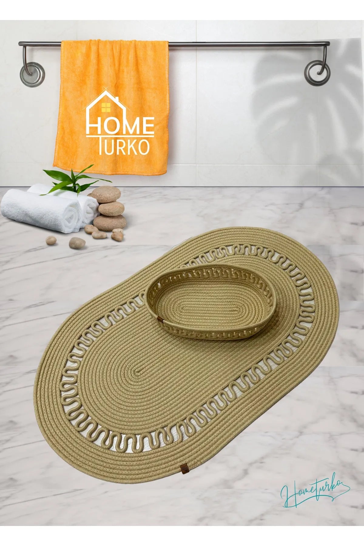 Bath Mat with Basket