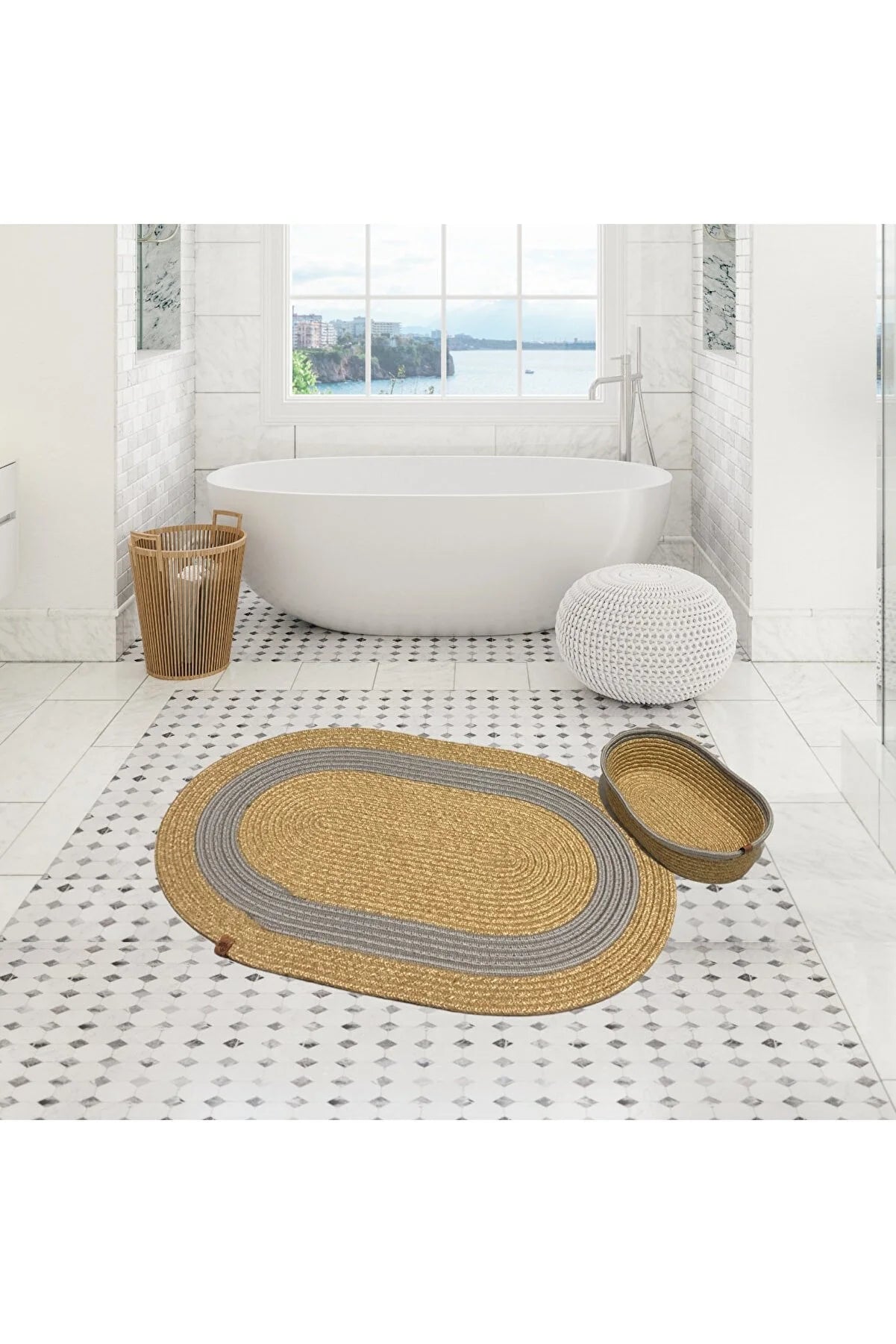 Banyo Paspası Sepetli