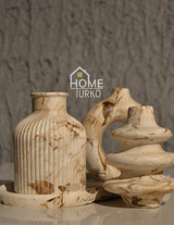 Four-Piece Bohemian Figurine and Ornament Vase Set