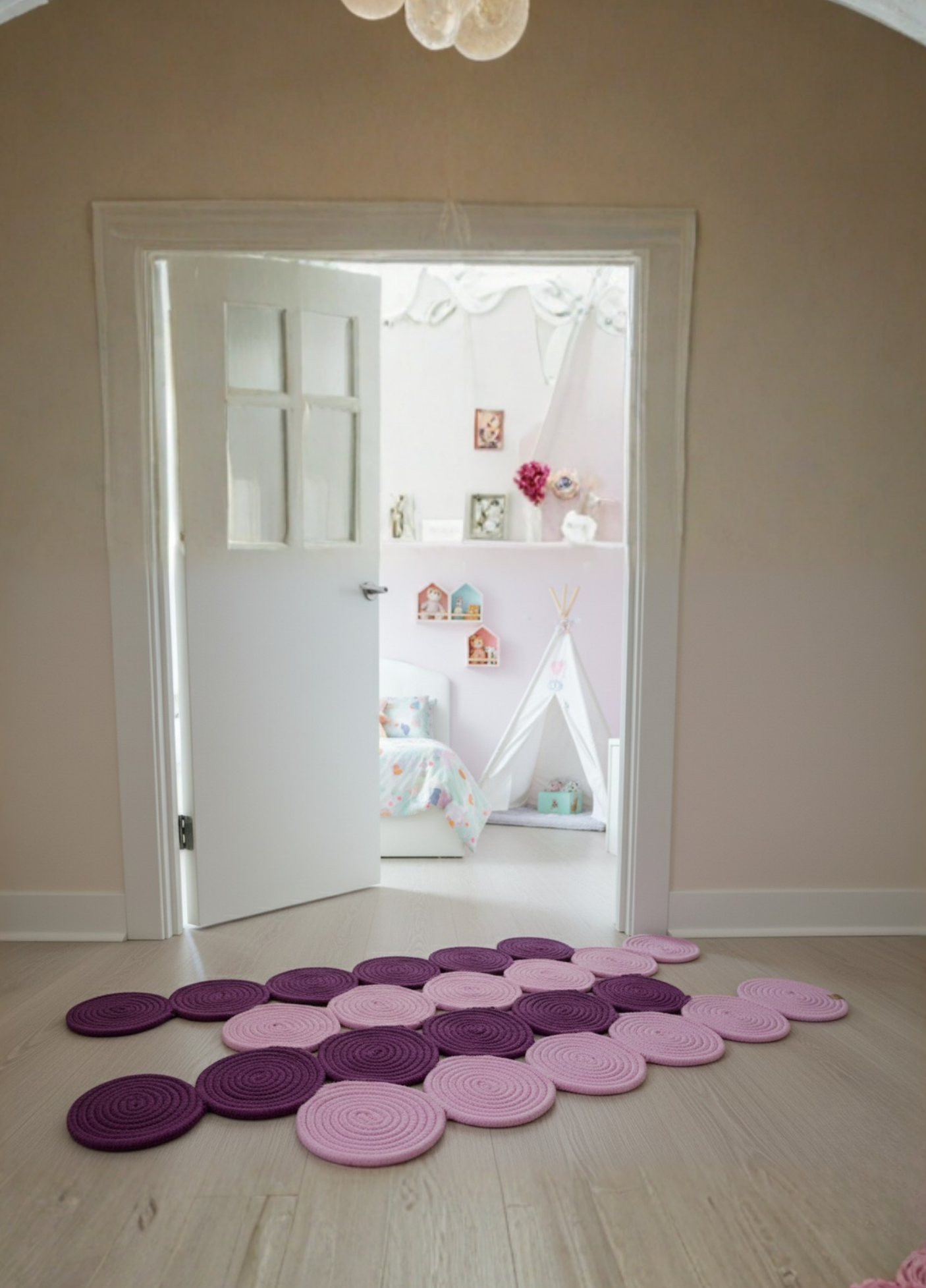 EcoWeave Jute Doormat Natural Boho Style Entrance Rug Bathroom Mat