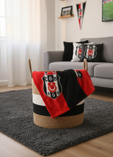 Handmade Jute Team Basket | Decorative and Multi-Purpose Storage Basket in Fan Colors