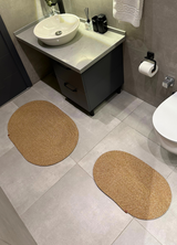 2'li Oval Banyo Paspas Takımı