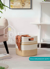 Jüt 3'Lü El Dokuması Organizer Kutu