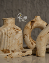 Four-Piece Bohemian Figurine and Ornament Vase Set