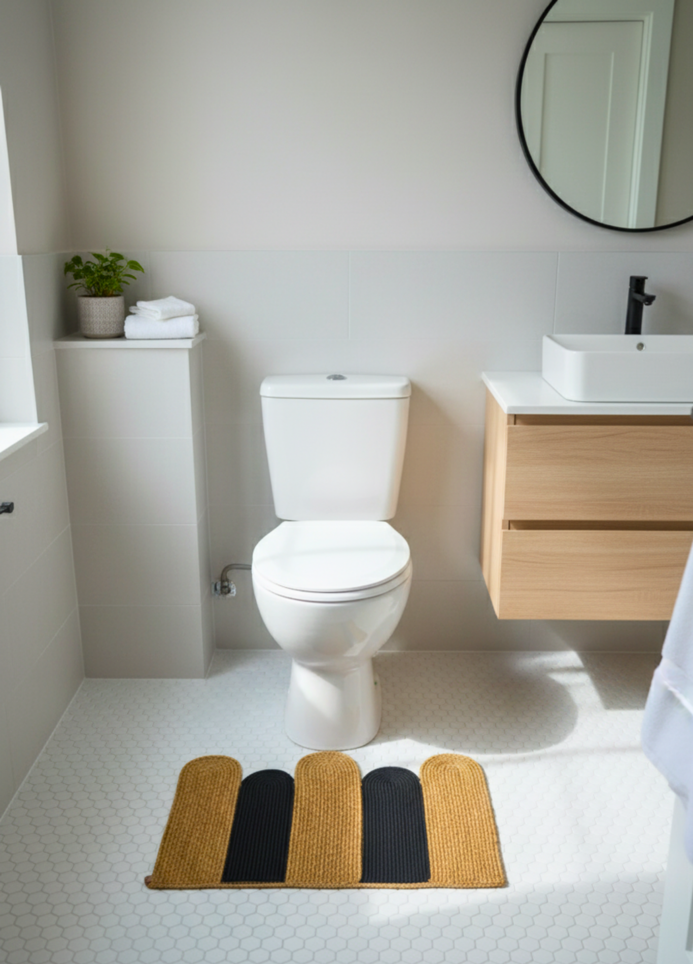 Pure Weave - Natural Textures Doormat, Bathroom Kitchen Mat