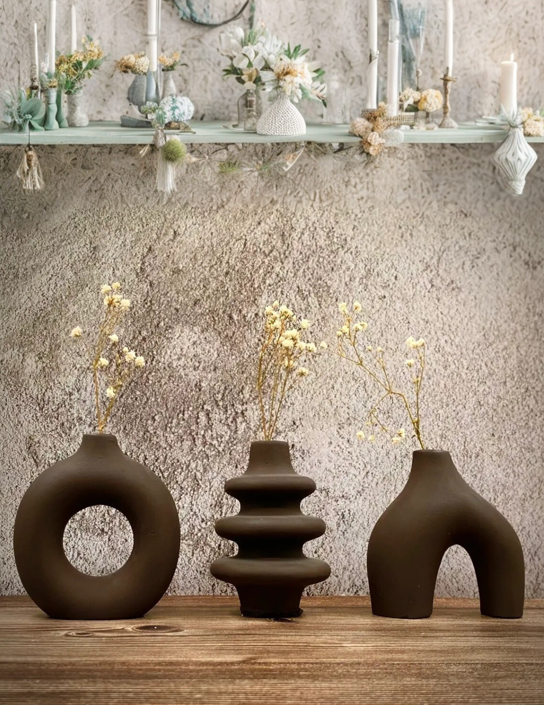 Bohemian Trinket Ornamental Vase Set 