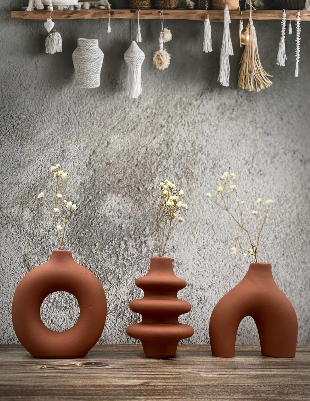 Bohemian Trinket Ornamental Vase Set 