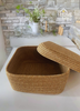 Bohemian Square Lidded Basket / Organizer