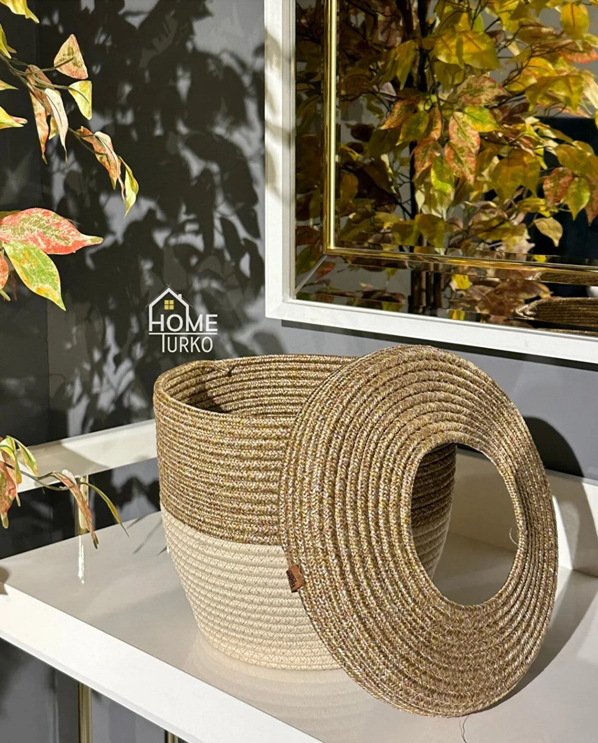 Bohem Çöp Sepeti Düzenleyici Sepet