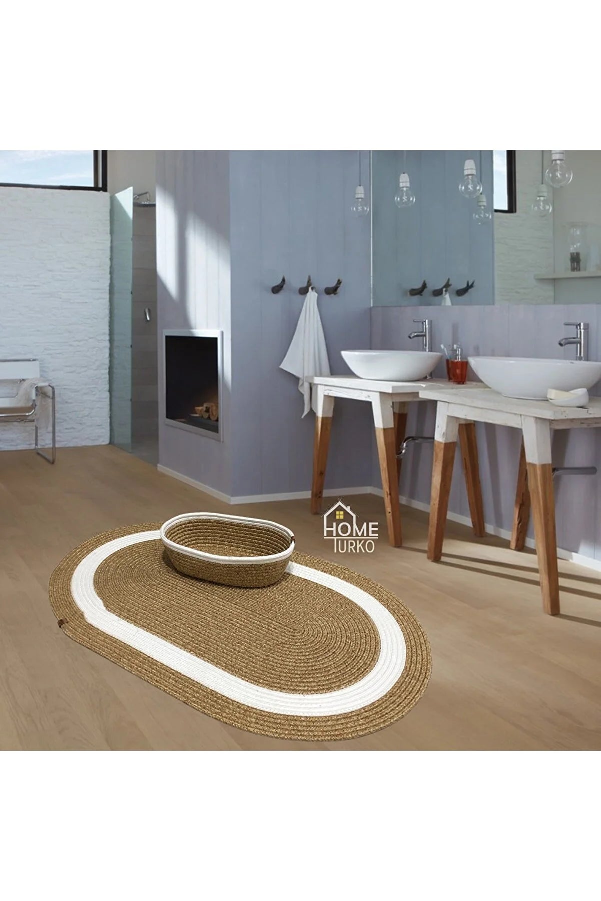 Bath Mat with Basket