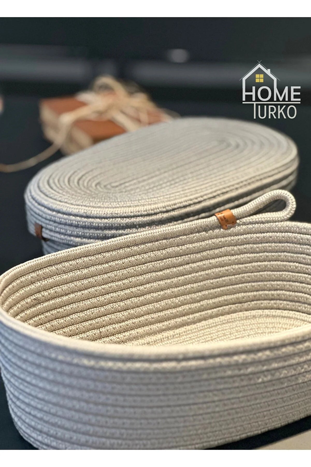 2'li Oval Kapaklı / Kapaksız Sepet Takımı