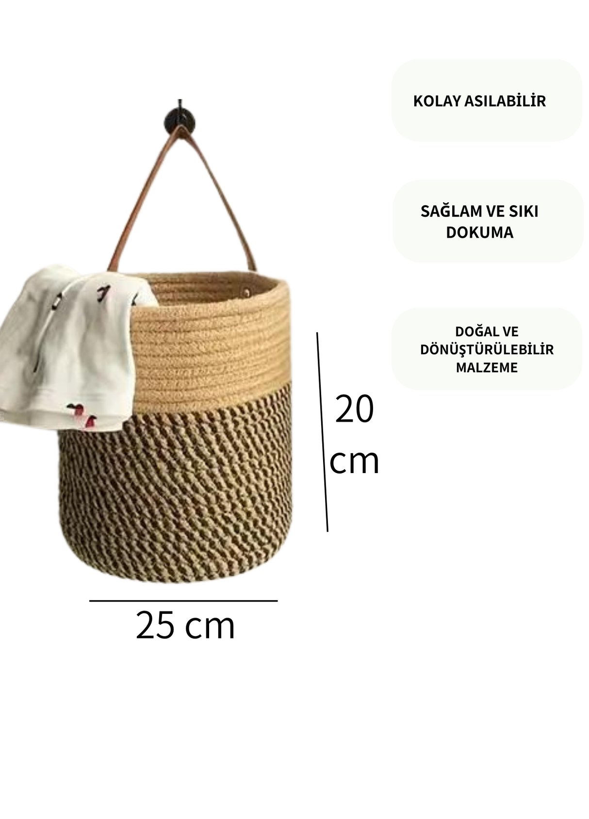 Askılı Bohem Sepet Düzenleyici