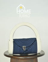 Mini Jüt Hasır Portföy Clutch