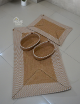 Boho Kare Banyo Paspas Takımı
