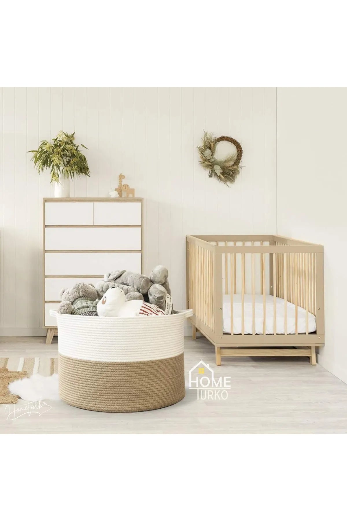 İkili Sepet Takımı / Çamaşır Sepeti / Oyuncak Sepeti / Saksı