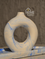 Double Bohemian Figurine and Ornamental Vase