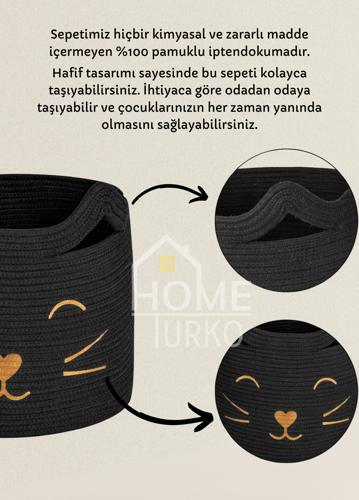 Bohem Çocuk Odası Oyuncak Sepeti