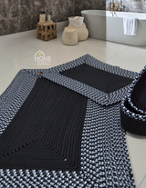 Boho Kare Banyo Paspas Takımı
