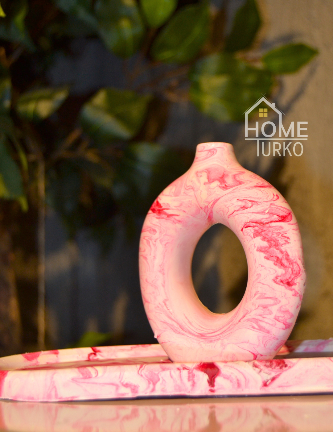 Double Bohemian Figurine and Ornamental Vase