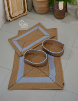 Boho Kare Banyo Paspas Takımı