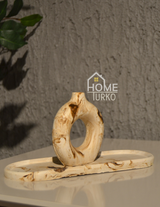 Double Bohemian Figurine and Ornamental Vase