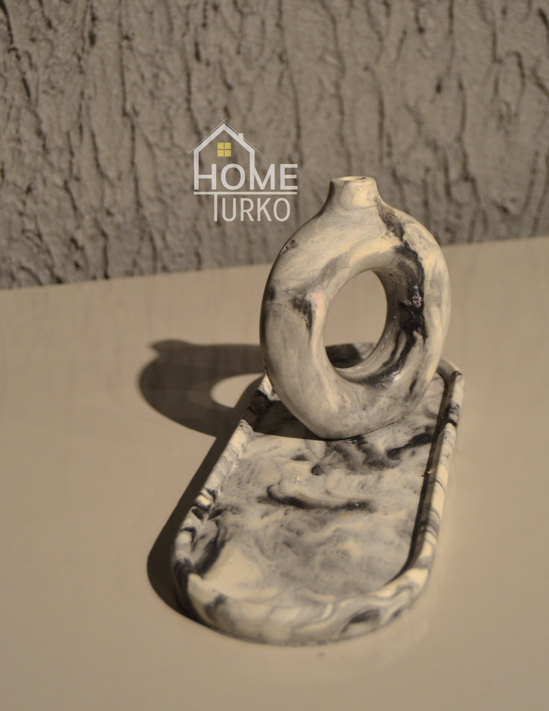 Double Bohemian Figurine and Ornamental Vase