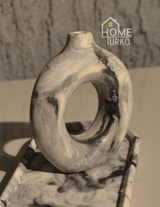 Double Bohemian Figurine and Ornamental Vase