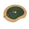 Harmony Round Jute Carpet Handmade Decorative Rug Meditation Carpet 
