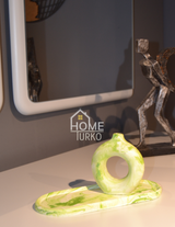 Double Bohemian Figurine and Ornamental Vase