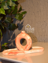 Double Bohemian Figurine and Ornamental Vase