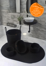 5'li Bohem Banyo Paspas Takımı