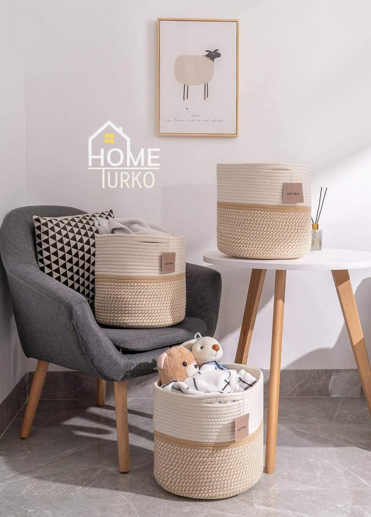 3'lü Saksı / Sepet Takımı