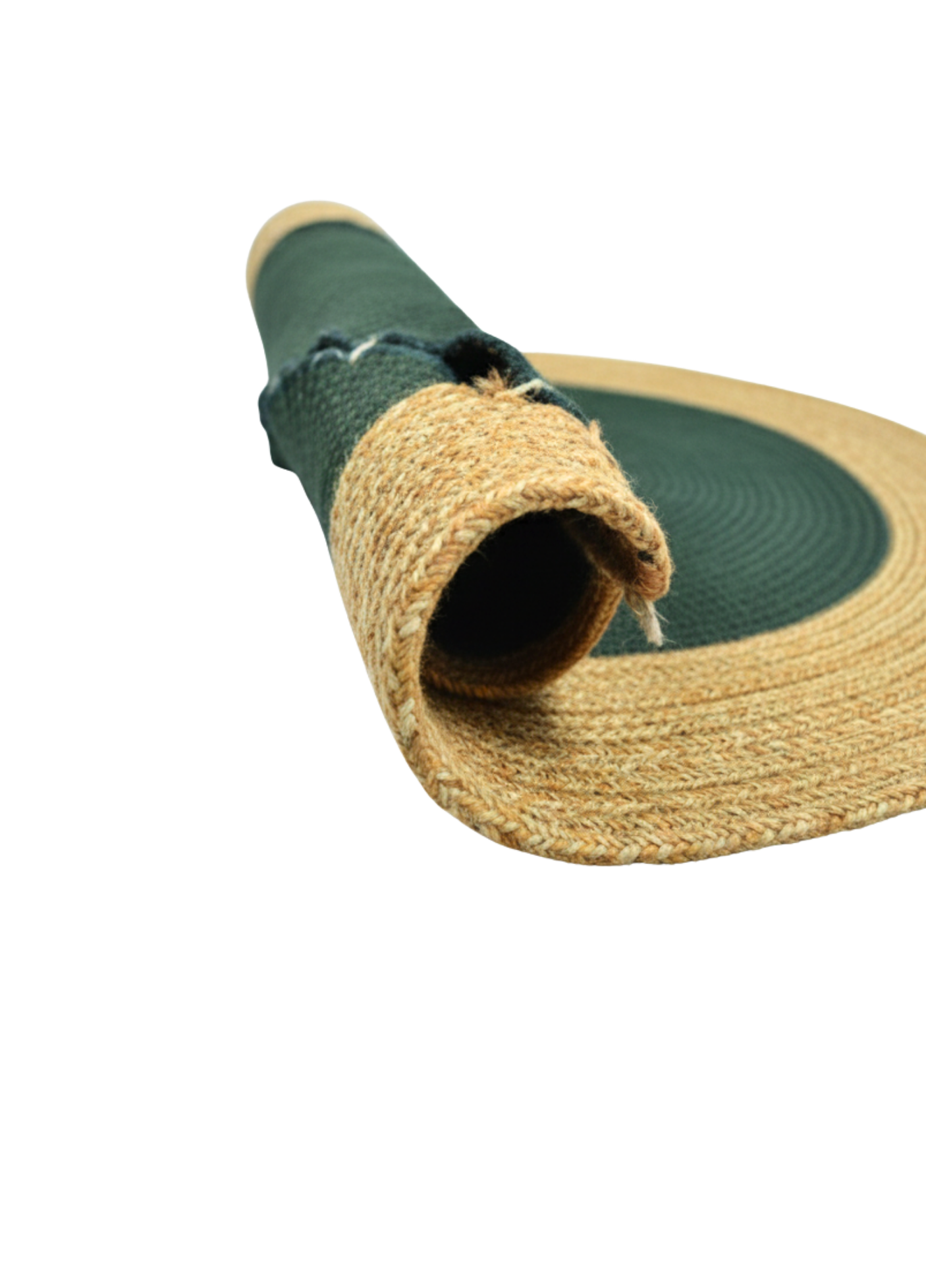 Harmony Yuvarlak Jüt Halı El İşçiliği Dekoratif Kilim Meditayon Halısı