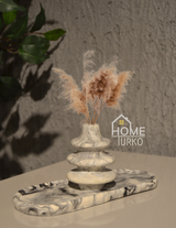 Double Bohemian Figurine and Ornamental Vase