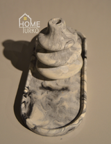 Double Bohemian Figurine and Ornamental Vase