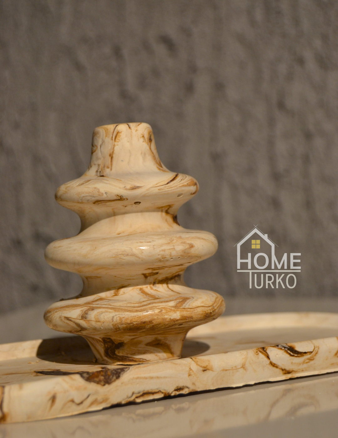 Double Bohemian Figurine and Ornamental Vase