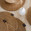 6 Pieces Wicker Round Placemats / Plate Mats