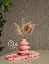 Double Bohemian Figurine and Ornamental Vase